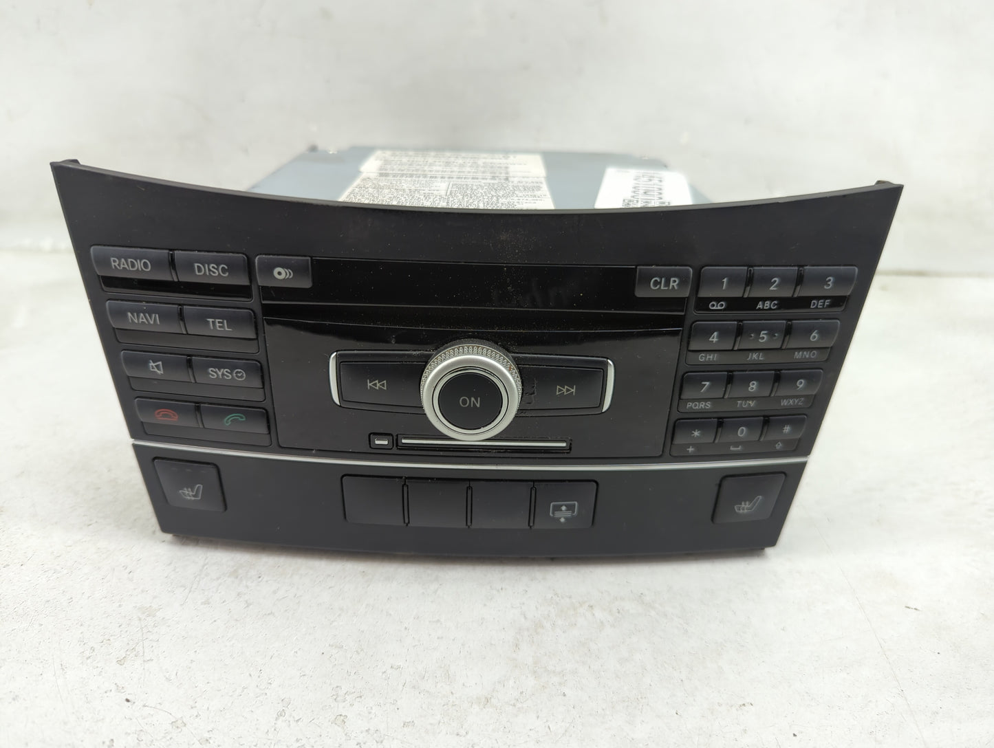 2011 Mercedes-Benz E-Class Radio AM FM Cd Player Receiver Replacement P/N:A2129008609 A2129011904, A2129021804 Fits Fits 201