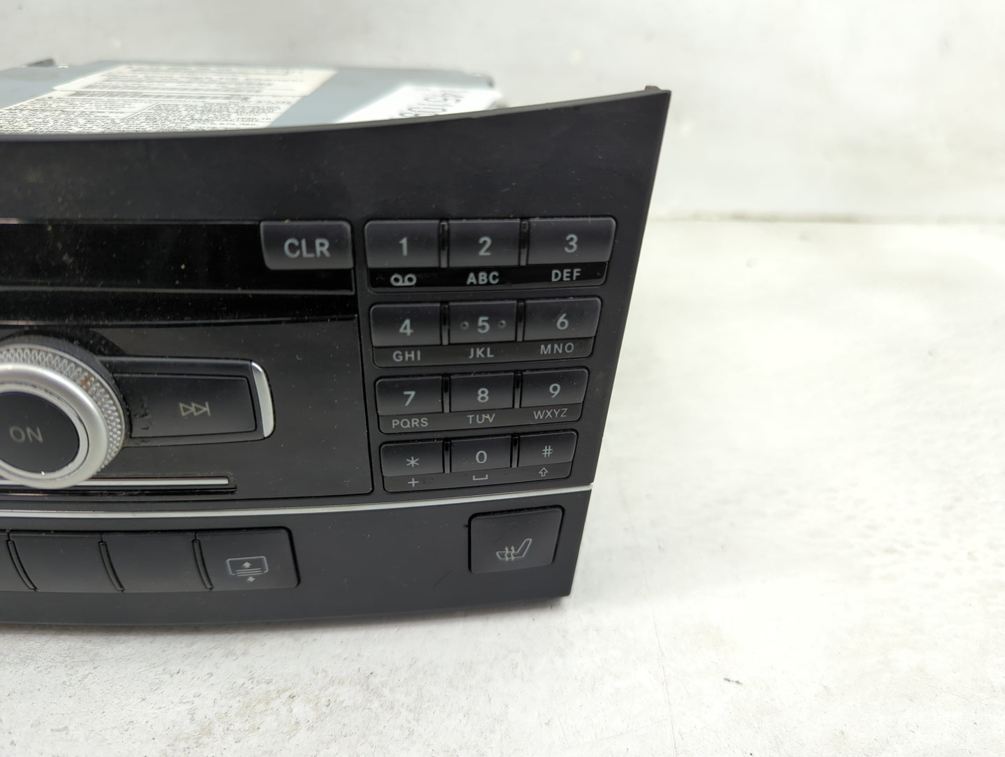 2011 Mercedes-Benz E-Class Radio AM FM Cd Player Receiver Replacement P/N:A2129008609 A2129011904, A2129021804 Fits Fits 201