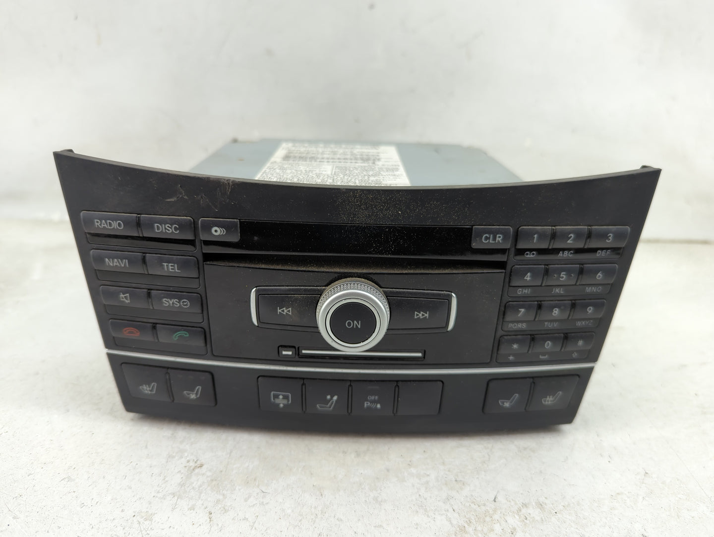 2011 Mercedes-Benz E-Class Radio AM FM Cd Player Receiver Replacement P/N:A2129008609 A2129006909, A2129011604 Fits Fits 201