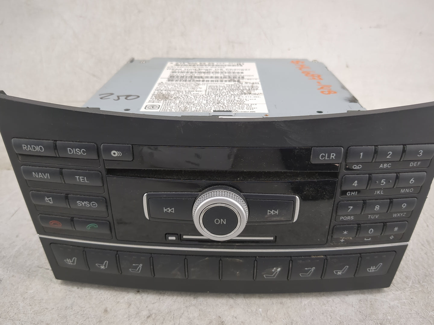 2011 Mercedes-Benz E-Class Radio AM FM Cd Player Receiver Replacement P/N:A2129006909 A2129011604, A2129020904 Fits Fits 201