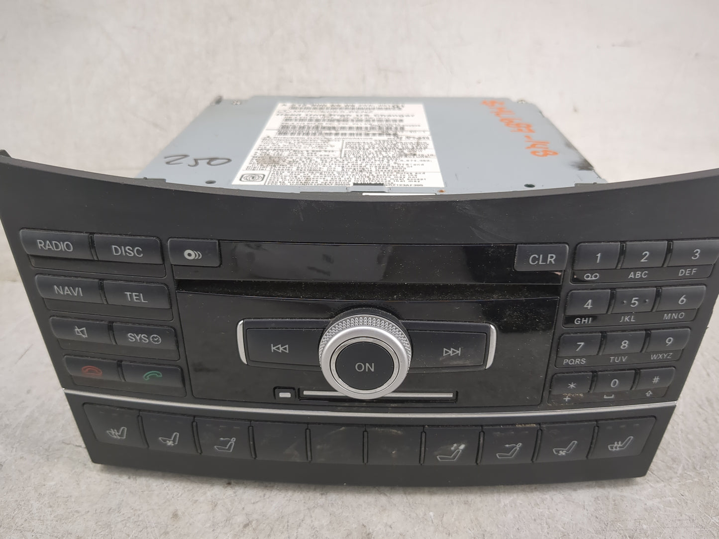 2011 Mercedes-Benz E-Class Radio AM FM Cd Player Receiver Replacement P/N:A2129006909 A2129011604, A2129020904 Fits Fits 201