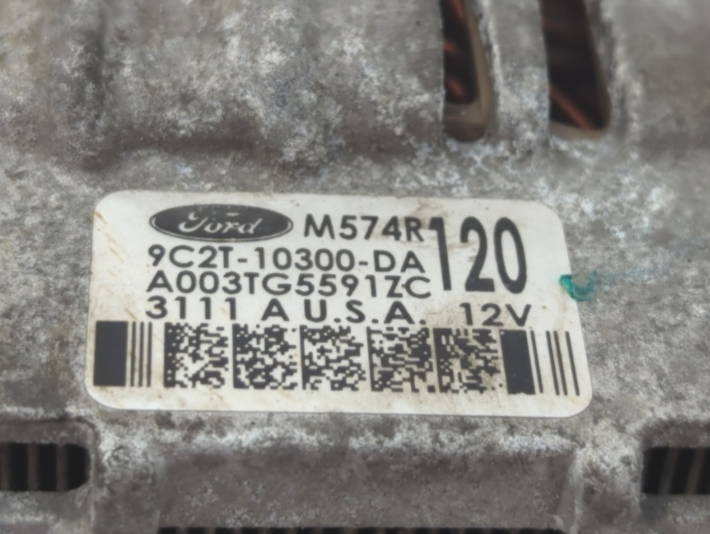 2011 Mercedes-Benz E250 Alternator Replacement Generator Charging Assembly Engine OEM P/N:A003TG5591ZC 9C2T-10300-DA Fits OE