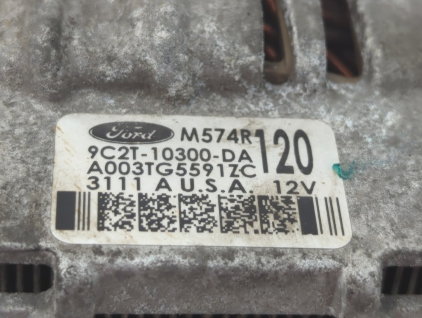 2011 Mercedes-Benz E250 Alternator Replacement Generator Charging Assembly Engine OEM P/N:A003TG5591ZC 9C2T-10300-DA Fits OE