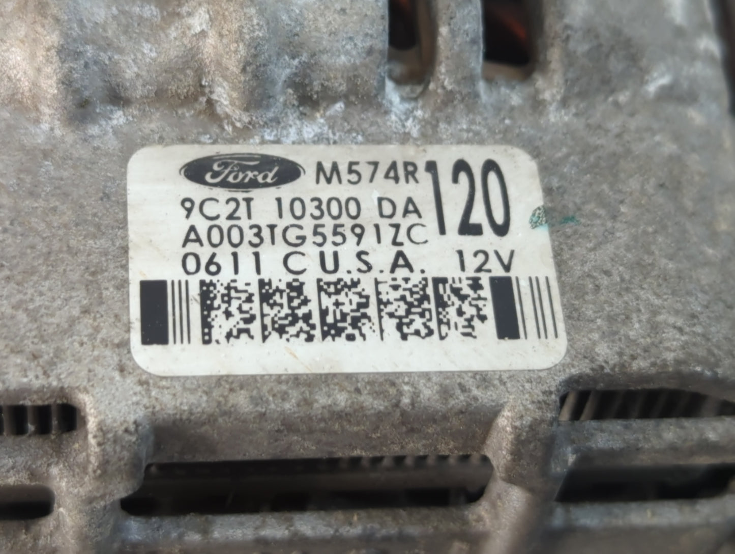 2011 Mercedes-Benz E250 Alternator Replacement Generator Charging Assembly Engine OEM P/N:A003TG5591ZC 9C2T 10300 DA Fits OE