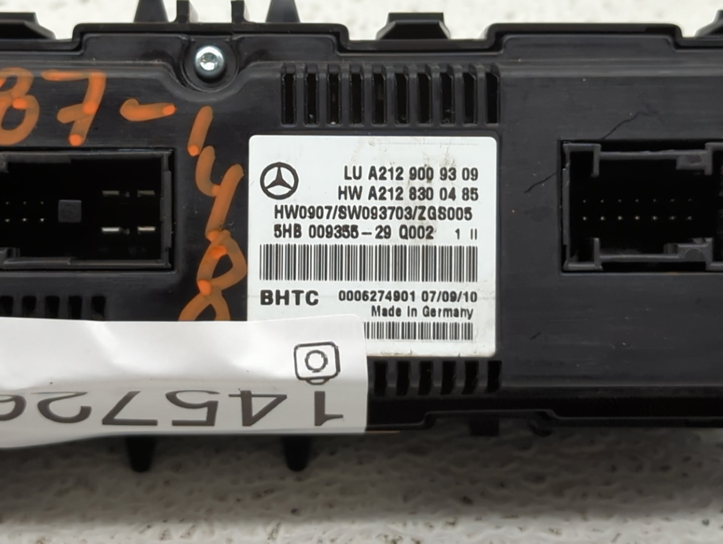 2010-2013 Mercedes-Benz E350 Climate Control Module Temperature AC/Heater Replacement P/N:A212 830 04 85 A212 900 93 09 Fits