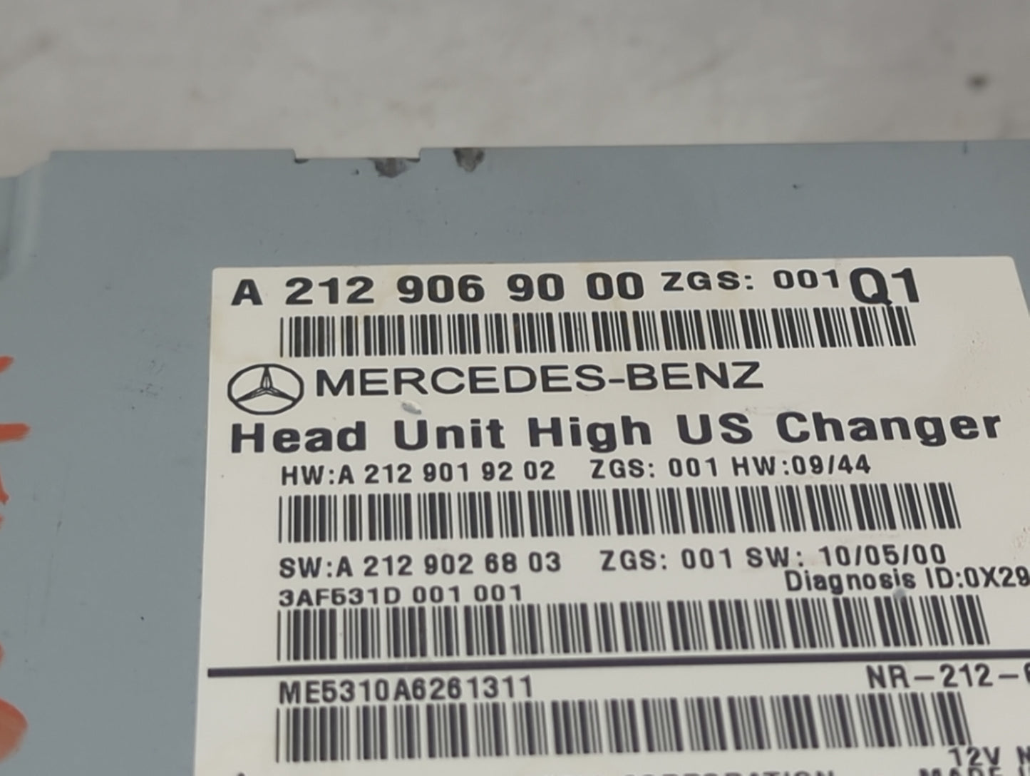 2011 Mercedes-Benz E350 Radio AM FM Cd Player Receiver Replacement P/N:A2129069000 A2129019202, A2129026803 Fits OEM Used Au