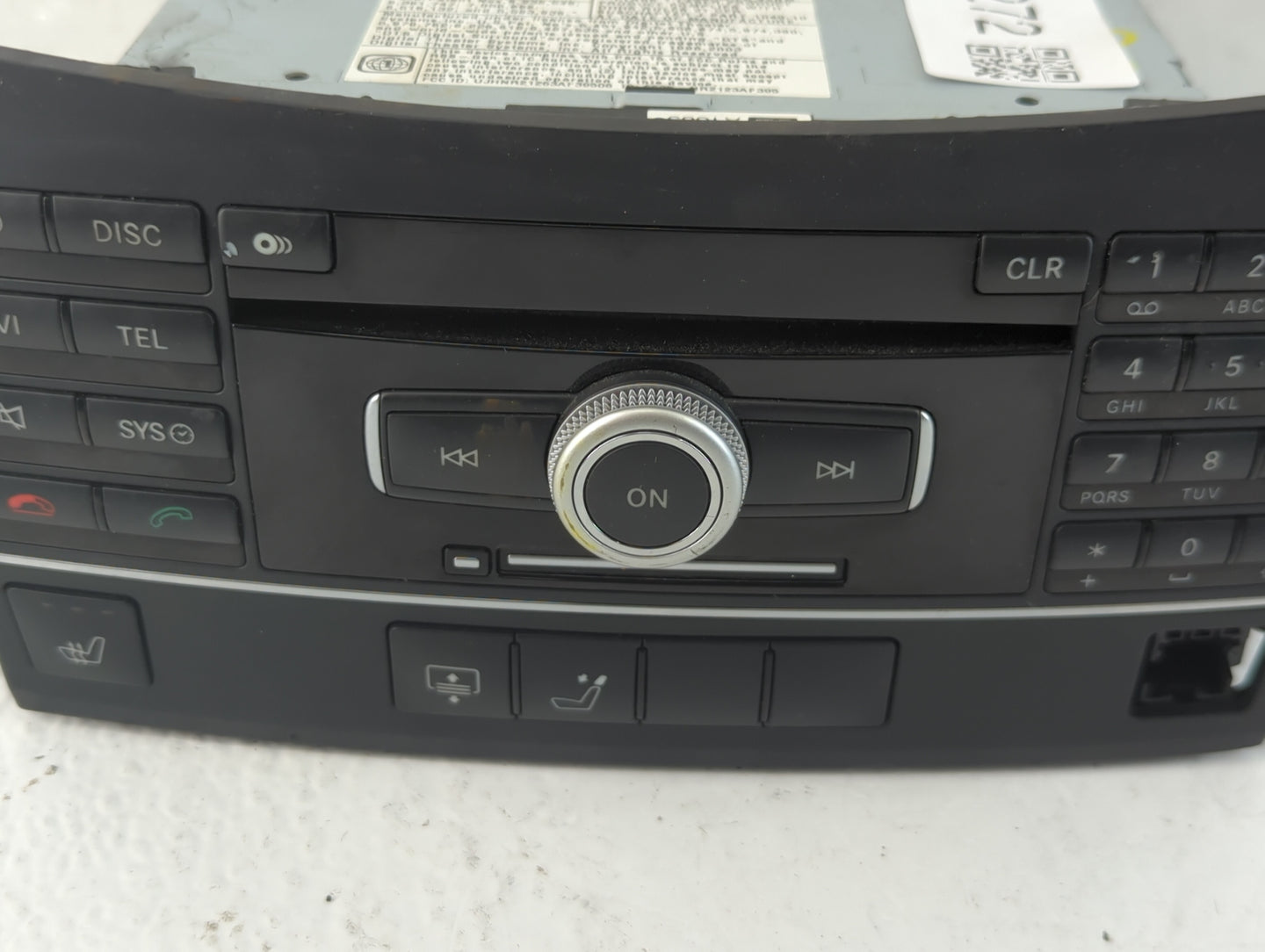 2010-2012 Mercedes-Benz E350 Radio AM FM Cd Player Receiver Replacement P/N:A 212 900 86 09 Fits Fits 2010 2011 2012 OEM Use