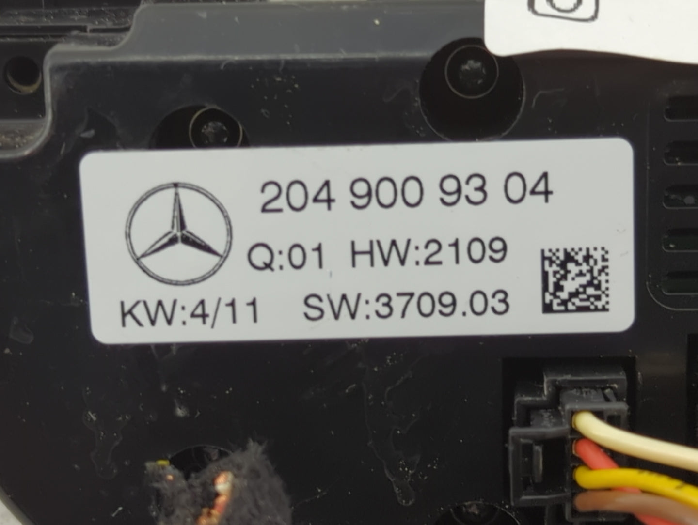 2010-2012 Mercedes-Benz Glk350 Climate Control Module Temperature AC/Heater Replacement P/N:204 900 93 04 Fits Fits 2010 201