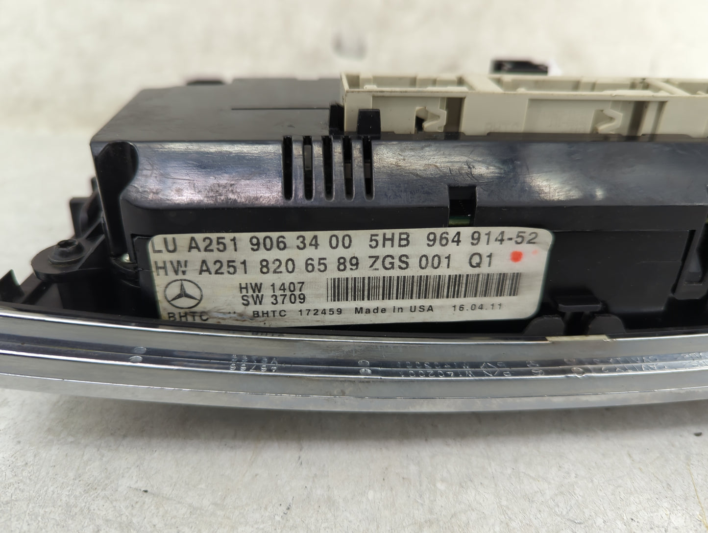 2011 Mercedes-Benz Ml Climate Control Module Temperature AC/Heater Replacement P/N:A2519063400 A2518206589 Fits OEM Used Aut
