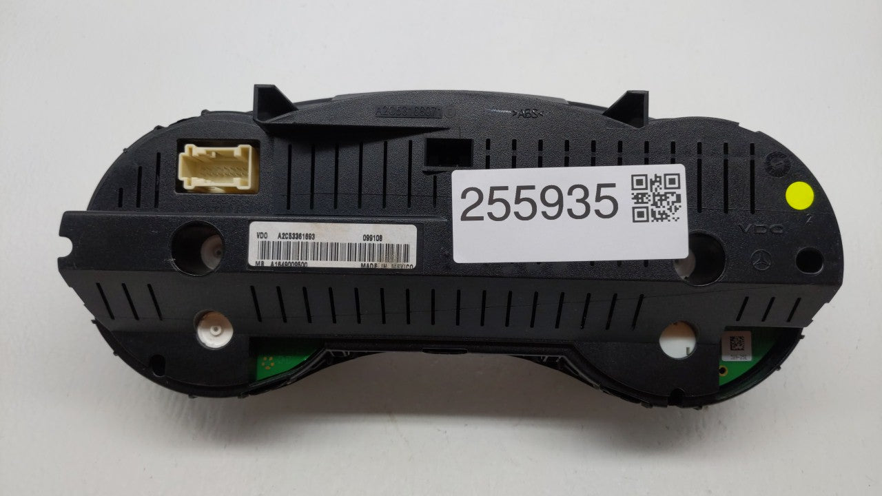 2010-2011 Mercedes-Benz Ml450 Instrument Cluster Speedometer Gauges P/N:A164 900 95 00 1649009500 Fits Fits 2010 2011 OEM Us