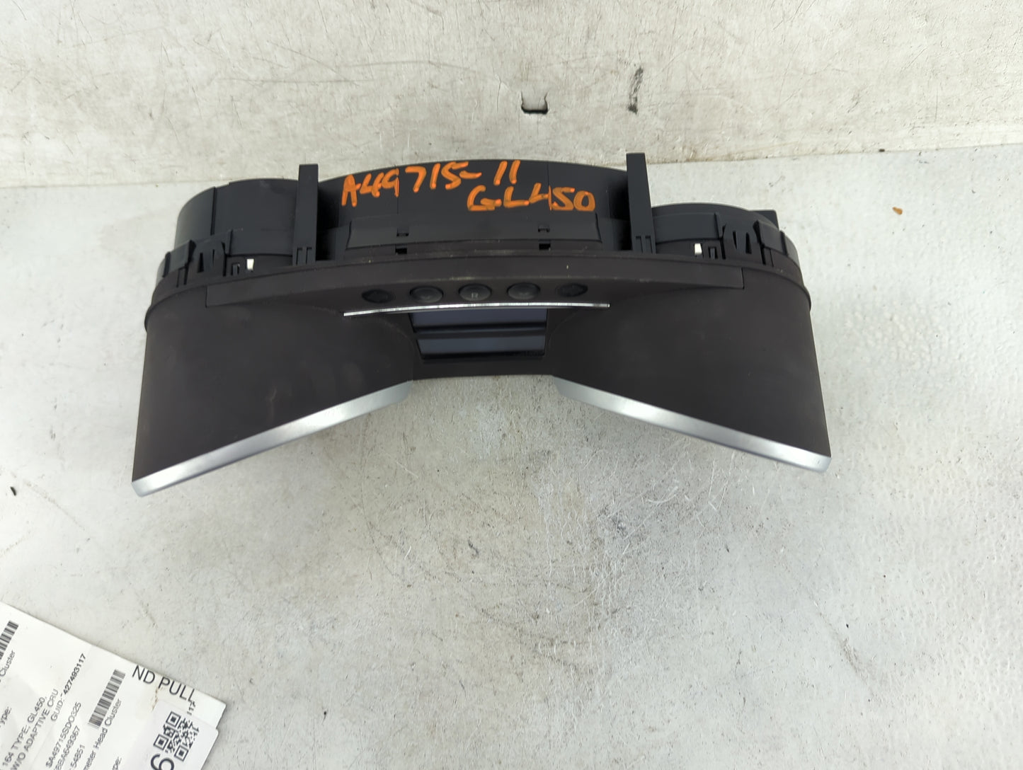 2011 Mercedes Gl450 Instrument Cluster Speedometer Gauges P/N:A2C53301885 PA1649008200, A2C53168071 Miles: Fits Fits 2010 20