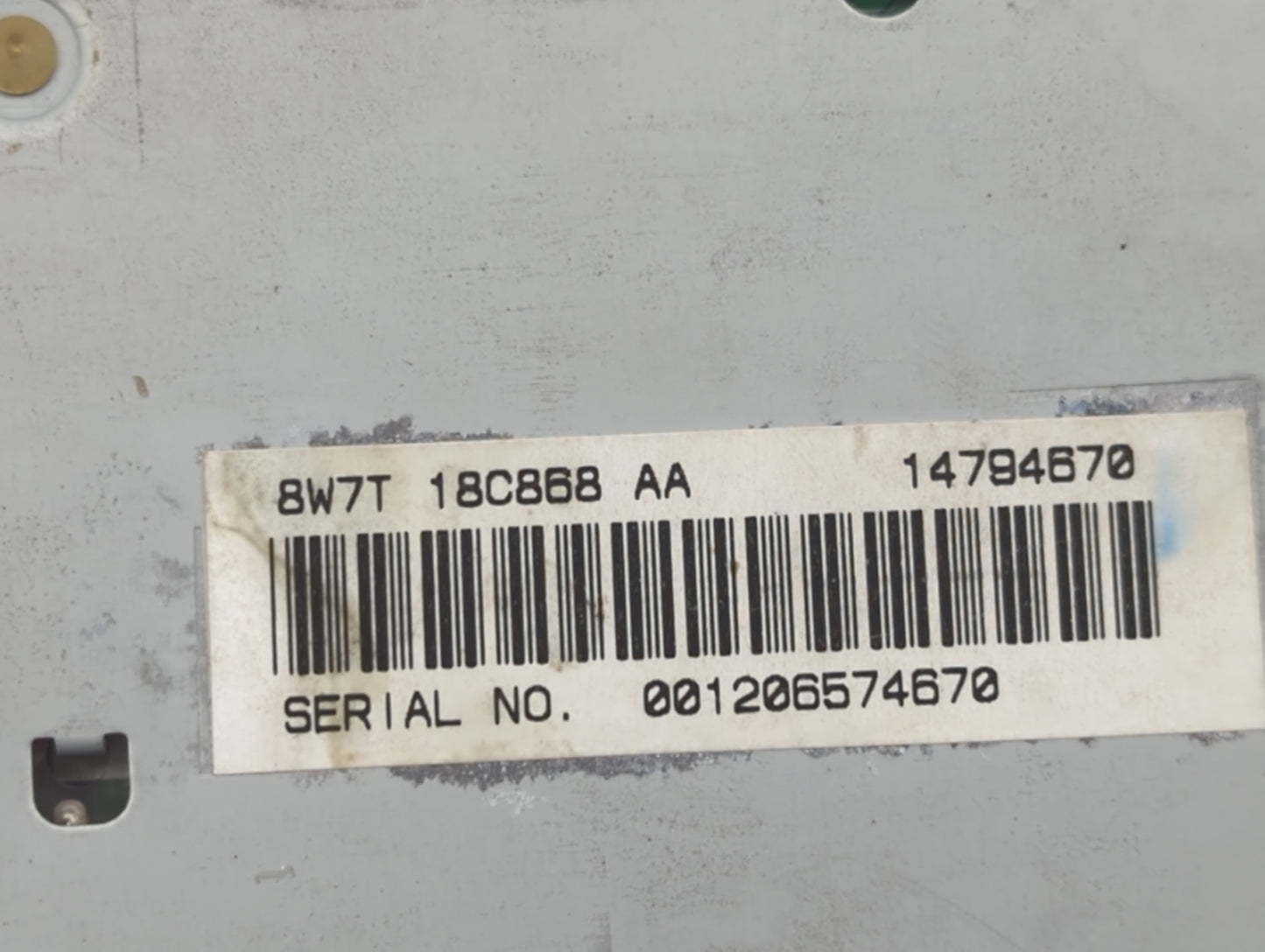 2008-2011 Mercury Grand Marquis Radio AM FM Cd Player Receiver Replacement P/N:8W7T 18C868 AA 8W7T-18C869-AA Fits OEM Used A