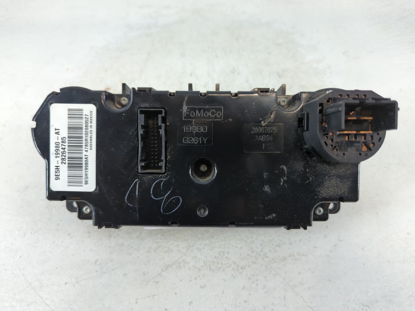 2011 Mercury Milan Climate Control Module Temperature AC/Heater Replacement P/N:9E5H-19980-AT Fits OEM Used Auto Parts - Oem