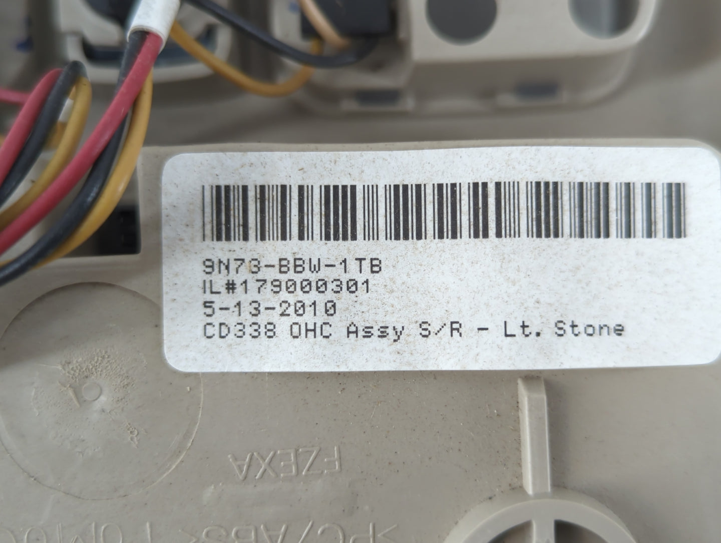 2010-2011 Mercury Milan Overhead Roof Console Interior Dome Light Beige - Oemusedautoparts1.com