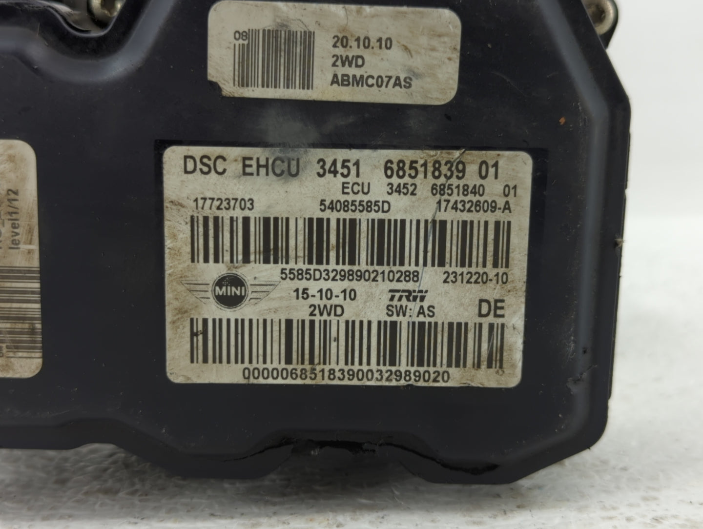 2011 Mini Cooper ABS Pump Control Module Replacement P/N:3451 6851839 6793932 Fits OEM Used Auto Parts - Oemusedautoparts1.c