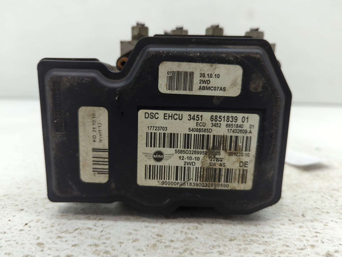 2011 Mini Cooper ABS Pump Control Module Replacement P/N:3451 6851839 6793932 Fits OEM Used Auto Parts - Oemusedautoparts1.c