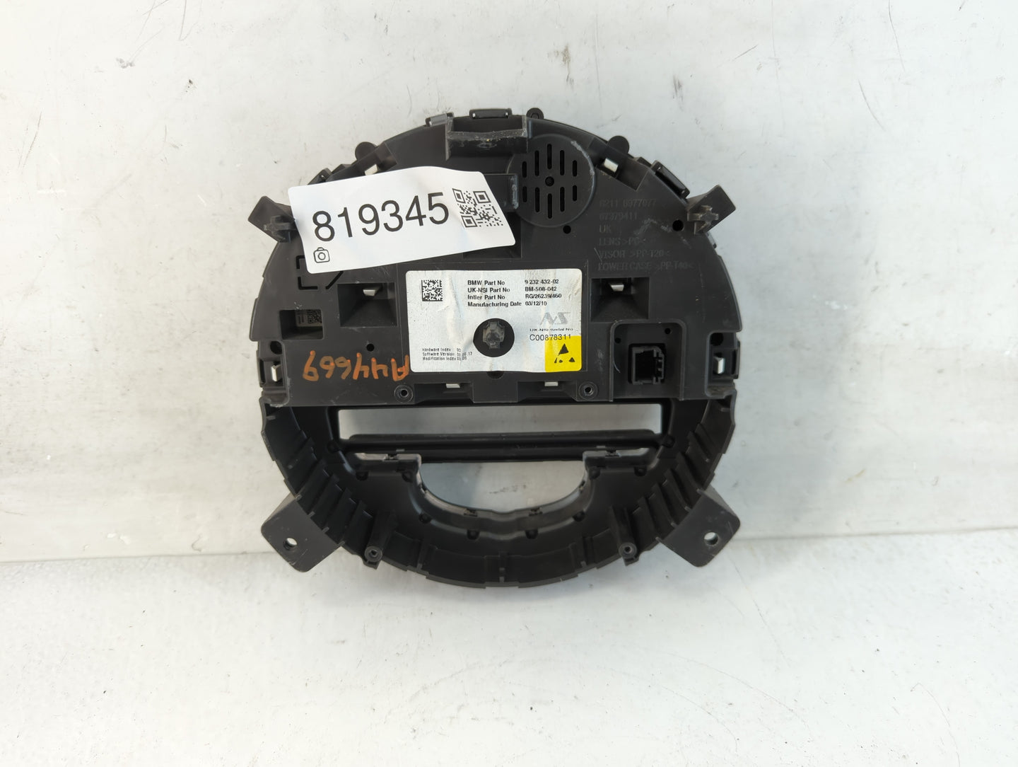 2011 Mini Cooper Clubman Instrument Cluster Speedometer Gauges P/N:9 232 432 02 Fits Fits 2008 2009 2010 2012 2013 2014 2015