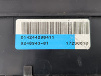 2011 Mini Cooper Countryman Fusebox Fuse Box Panel Relay Module P/N:9240943-01 Fits Fits 2010 OEM Used Auto Parts - Oemuseda