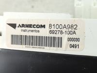 2011 Mitsubishi Endeavor Instrument Cluster Speedometer Gauges P/N:69278-100A 8100A982 Fits OEM Used Auto Parts - Oemusedaut