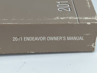 2011 Mitsubishi Endeavor Owners Manual Book Guide OEM Used Auto Parts - Oemusedautoparts1.com
