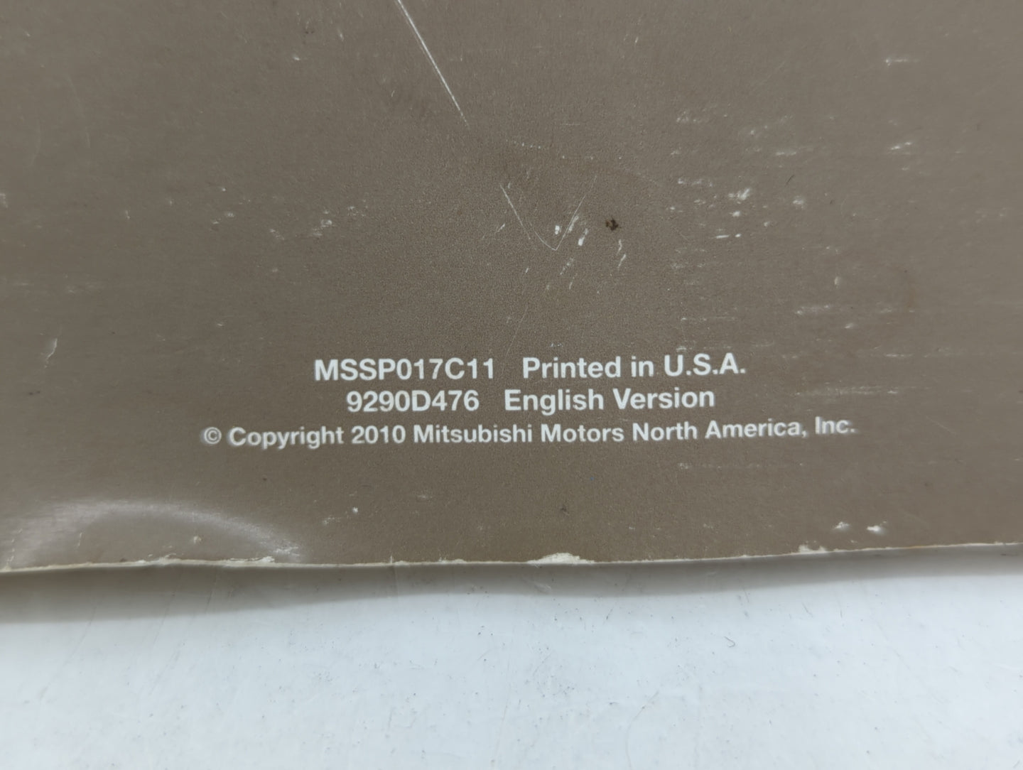 2011 Mitsubishi Galant Owners Manual Book Guide OEM Used Auto Parts - Oemusedautoparts1.com