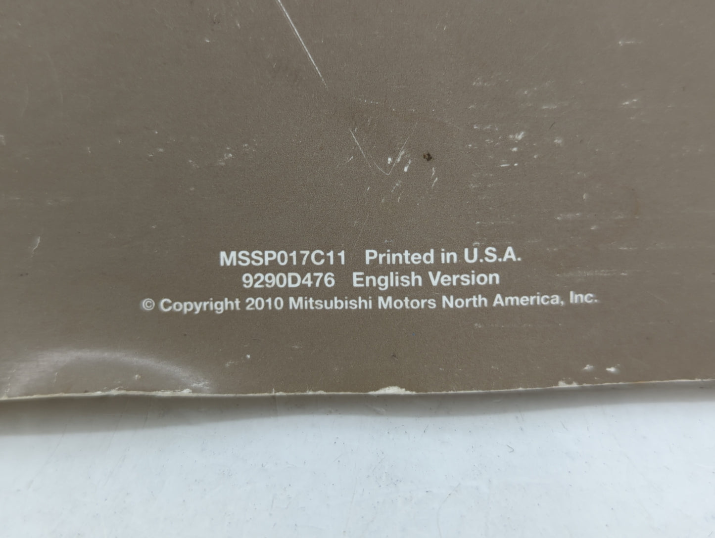 2011 Mitsubishi Galant Owners Manual Book Guide OEM Used Auto Parts - Oemusedautoparts1.com