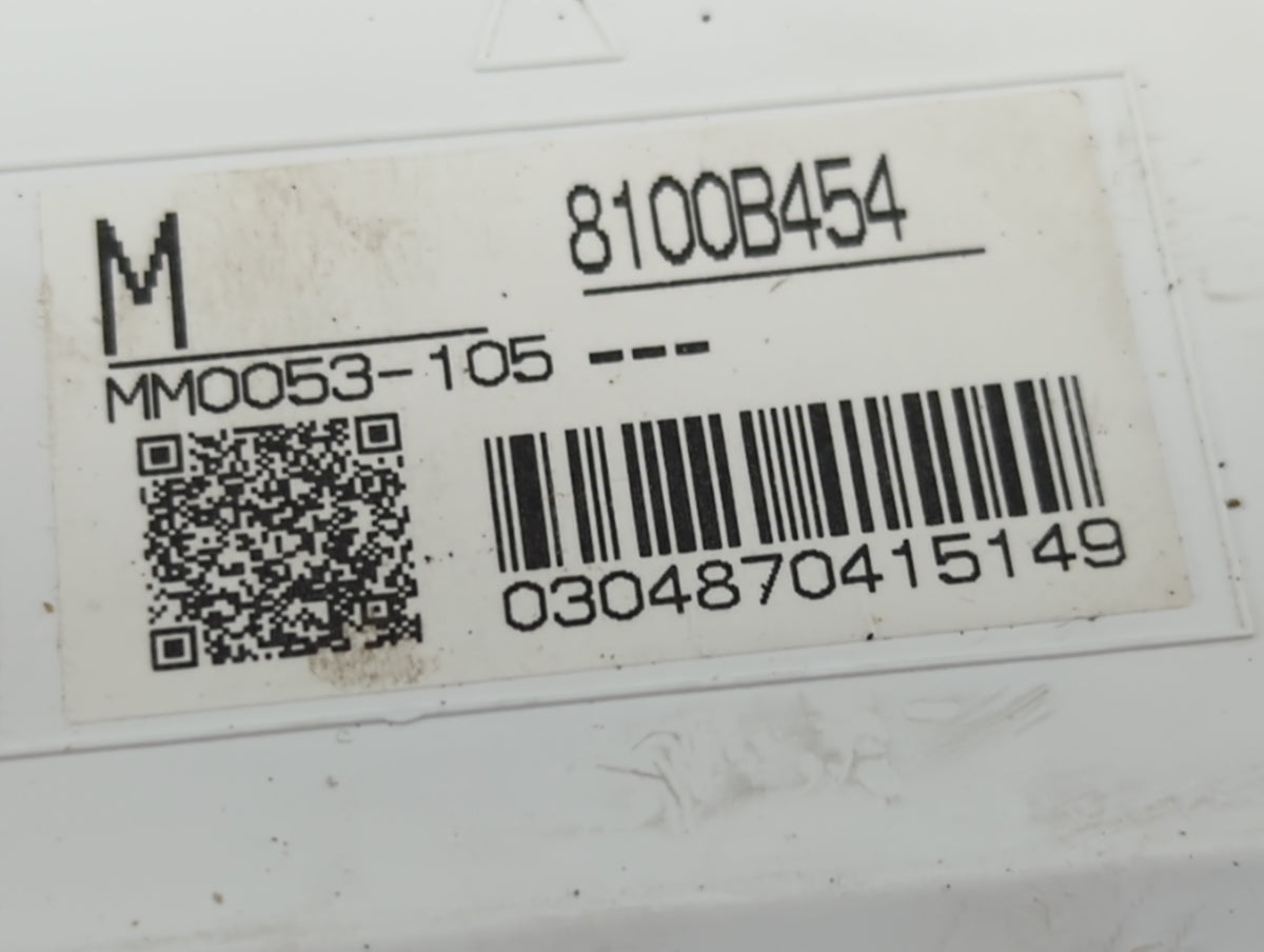 2011 Mitsubishi Lancer Instrument Cluster Speedometer Gauges P/N:8100B454 Miles:130K Fits OEM Used Auto Parts - Oemusedautop
