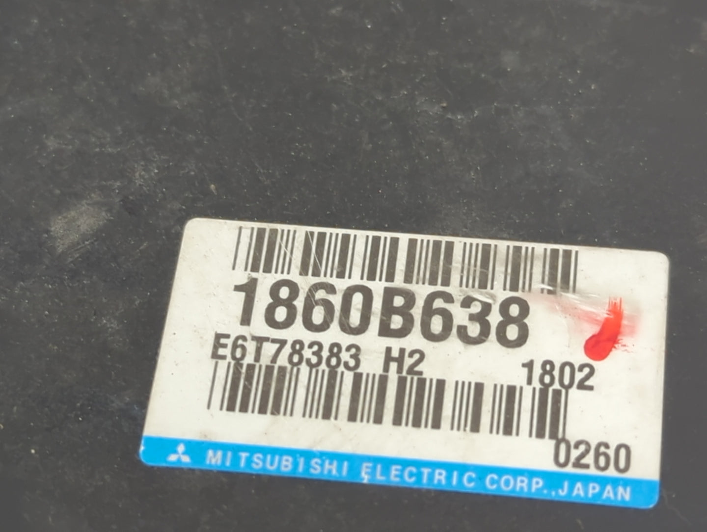 2011 Mitsubishi Outlander Sport PCM Engine Control Computer ECU ECM PCU OEM P/N:1860B638 E6T78383 Fits OEM Used Auto Parts -