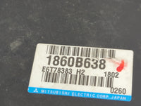 2011 Mitsubishi Outlander Sport PCM Engine Control Computer ECU ECM PCU OEM P/N:1860B638 E6T78383 Fits OEM Used Auto Parts -