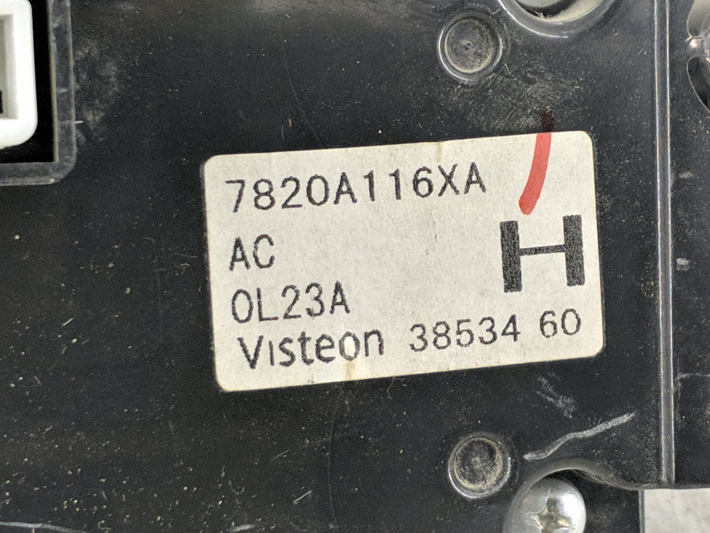 2011 Mitsubishi Outlander Sport Climate Control Module Temperature AC/Heater Replacement P/N:7820A116XA Fits OEM Used Auto P