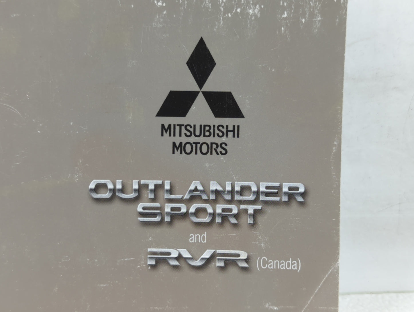 2011 Mitsubishi Outlander Sport Owners Manual Book Guide OEM Used Auto Parts - Oemusedautoparts1.com