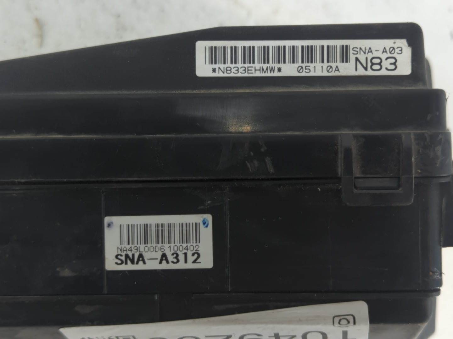 2011-2013 Nissan Altima Fusebox Fuse Box Panel Relay Module P/N:SNA-A312 Fits Fits 2011 2012 2013 OEM Used Auto Parts - Oemu