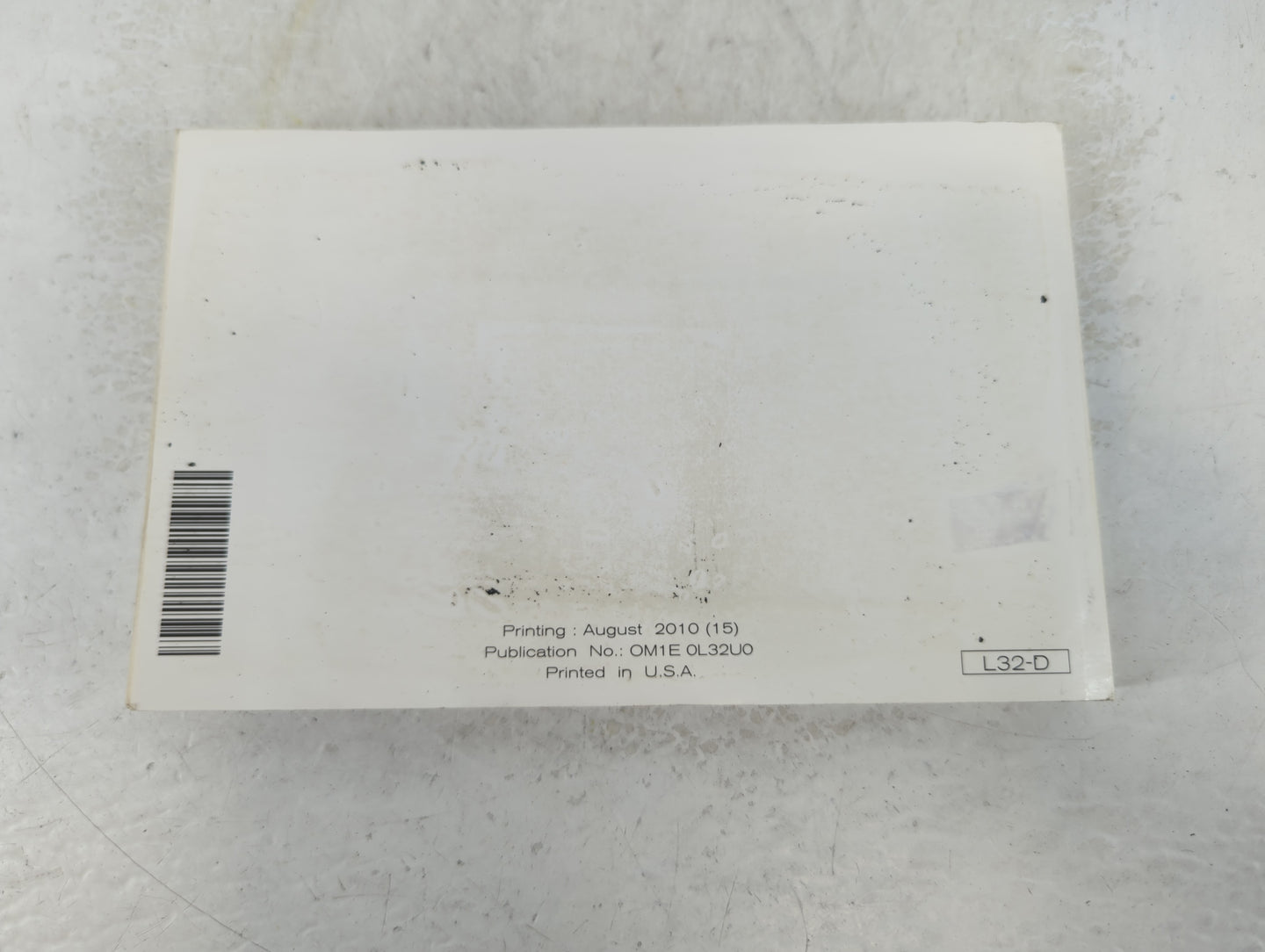 2011 Nissan Altima Owners Manual Book Guide P/N:OM1E 0L32U0 OEM Used Auto Parts - Oemusedautoparts1.com