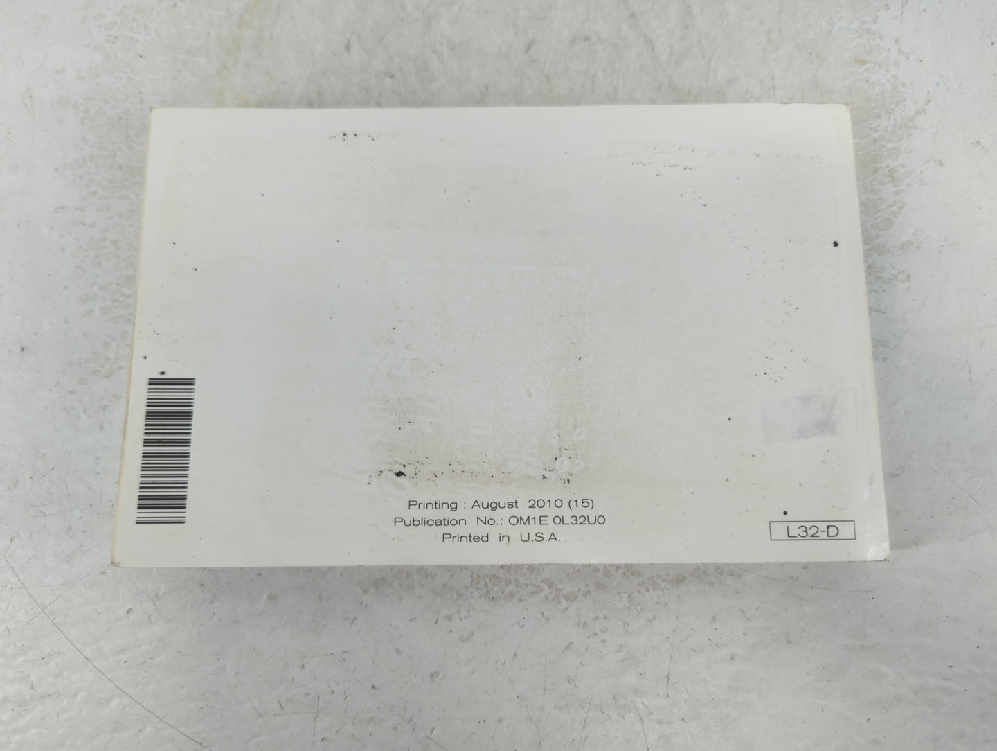 2011 Nissan Altima Owners Manual Book Guide P/N:OM1E 0L32U0 OEM Used Auto Parts - Oemusedautoparts1.com