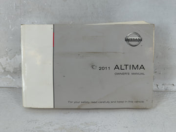 2011 Nissan Altima Owners Manual Book Guide P/N:OM1E 0L32U2 OEM Used Auto Parts - Oemusedautoparts1.com