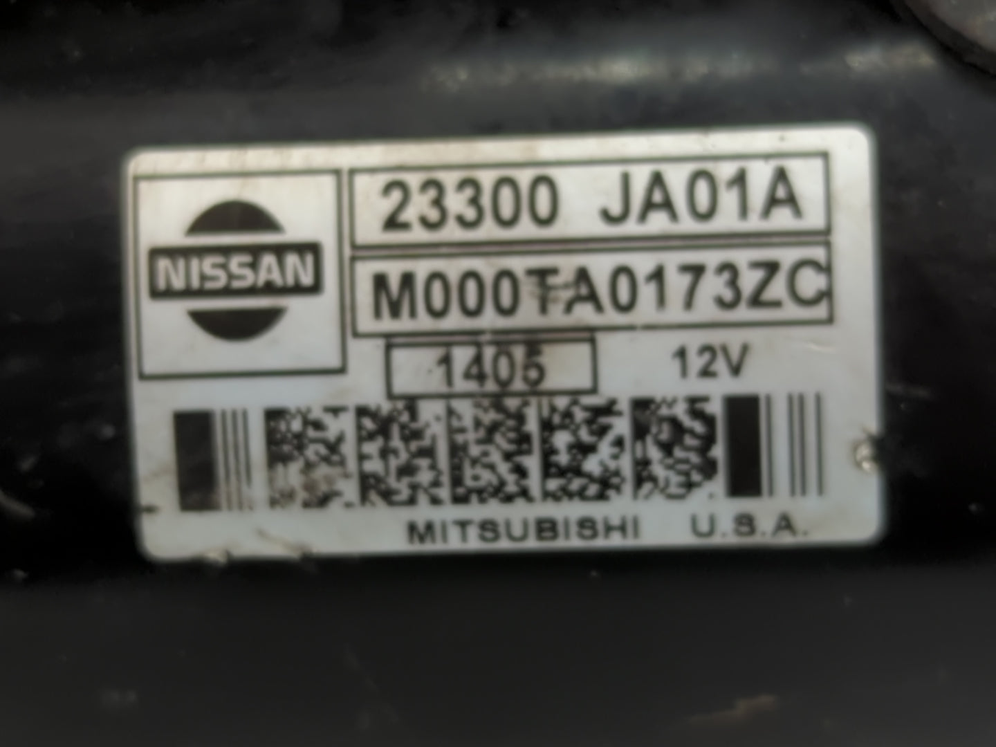 2007-2013 Nissan Altima Car Starter Motor Solenoid OEM P/N:23300 JA01A Fits Fits 2007 2008 2009 2010 2011 2012 2013 OEM Used