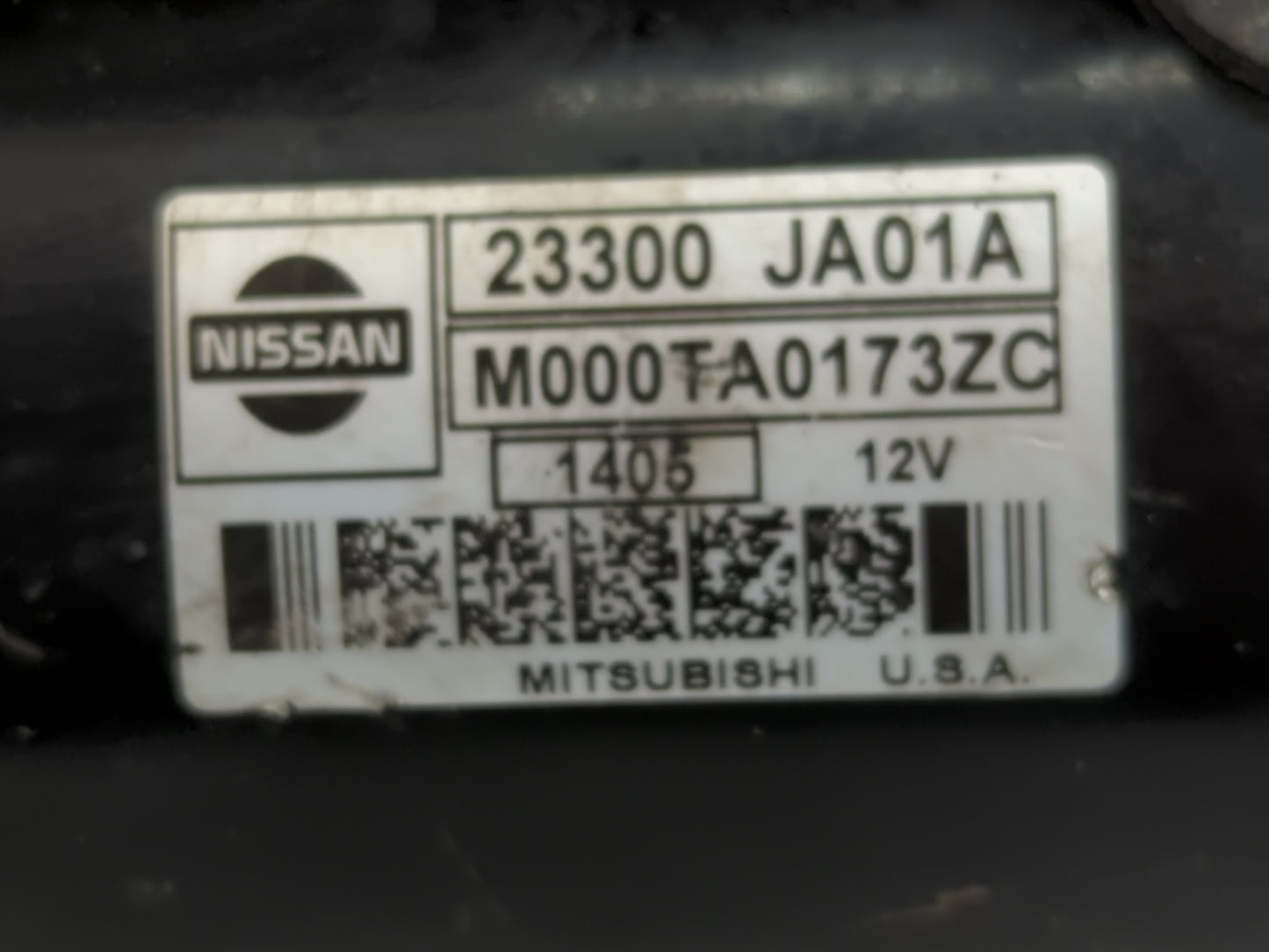 2007-2013 Nissan Altima Car Starter Motor Solenoid OEM P/N:23300 JA01A Fits Fits 2007 2008 2009 2010 2011 2012 2013 OEM Used