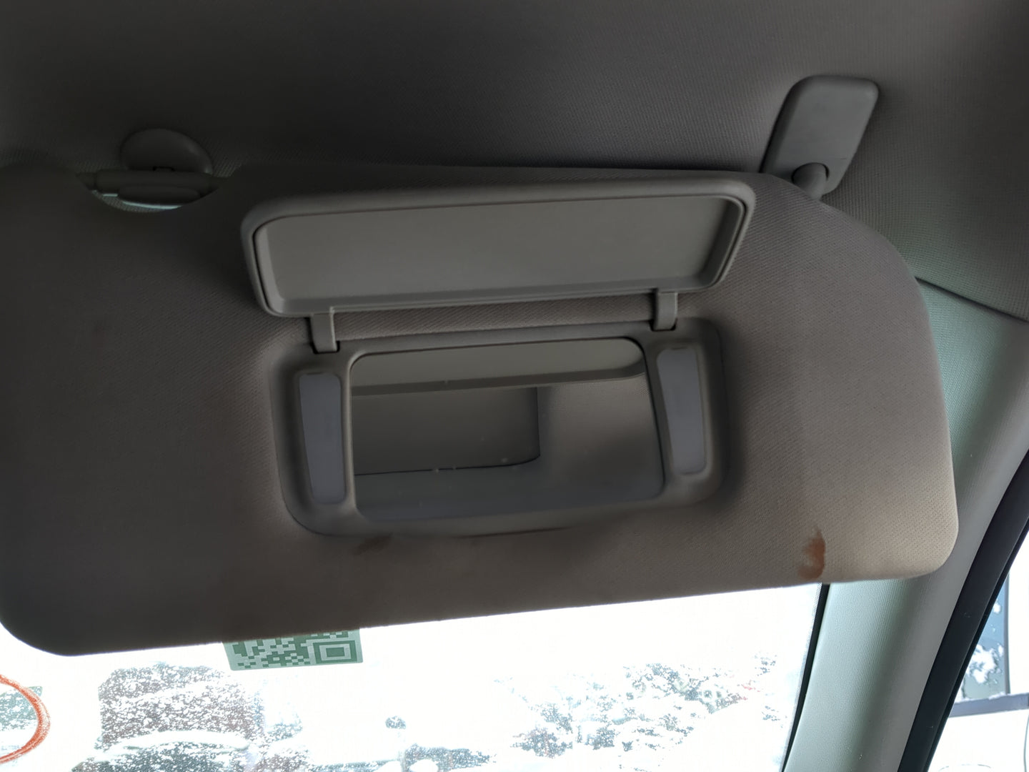 2010-2012 Nissan Altima Sun Visor Shade Replacement Passenger Right Mirror Fits Fits 2010 2011 2012 OEM Used Auto Parts - Oe