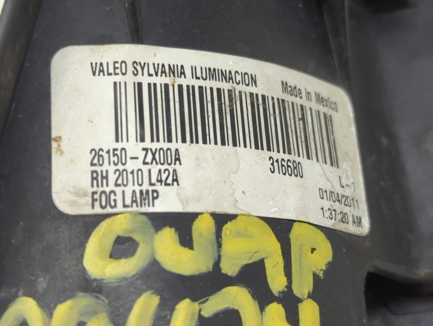 2007-2018 Nissan Altima Passenger Right Oem Fog Light Lamp - Oemusedautoparts1.com