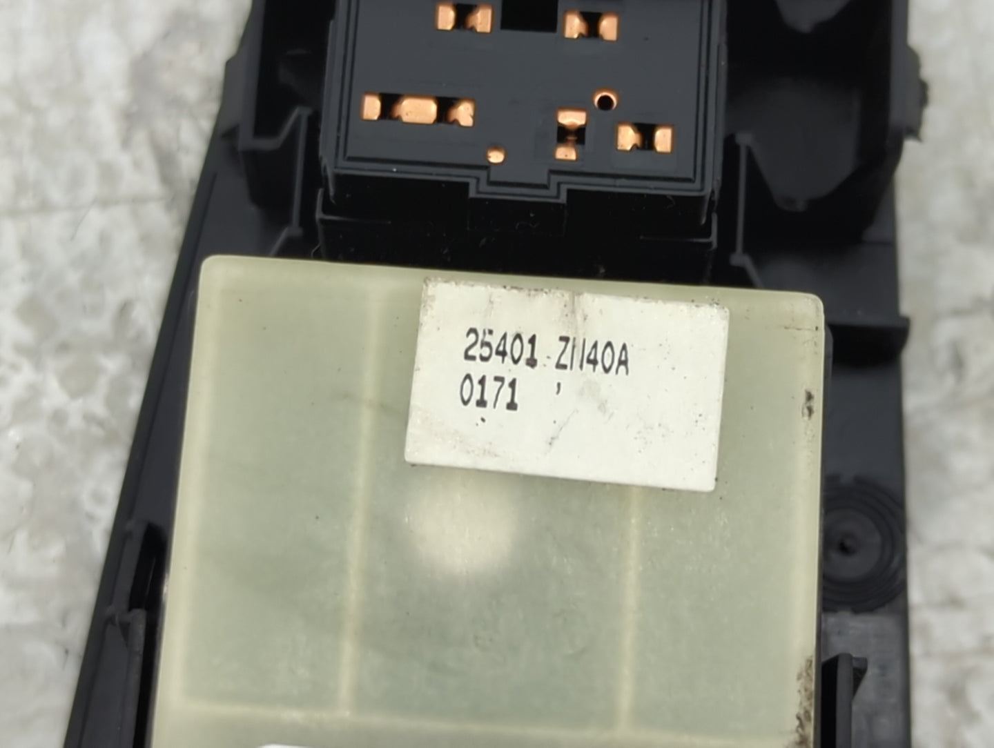 2007-2012 Nissan Altima Master Power Window Switch Replacement Driver Side Left P/N:25401 ZN40A Fits OEM Used Auto Parts - O