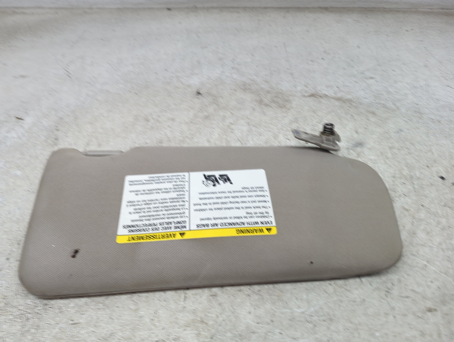 2011 Nissan Altima Sun Visor Shade Replacement Passenger Right Mirror Fits OEM Used Auto Parts - Oemusedautoparts1.com