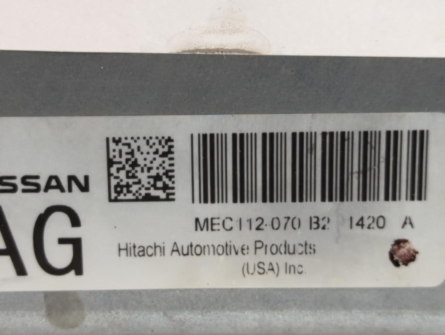 2011 Nissan Altima PCM Engine Control Computer ECU ECM PCU OEM P/N:MEC112-070 B1 MEC112-070, MEC112-132 Fits OEM Used Auto P