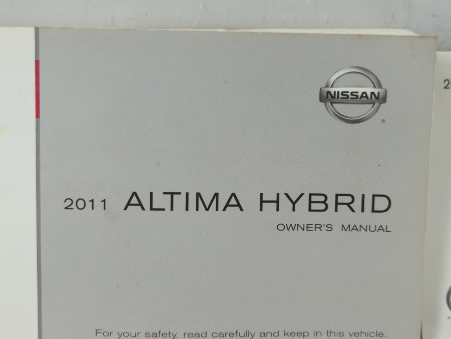 2011 Nissan Altima Owners Manual Book Guide OEM Used Auto Parts - Oemusedautoparts1.com