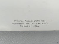 2011 Nissan Altima Owners Manual Book Guide OEM Used Auto Parts - Oemusedautoparts1.com
