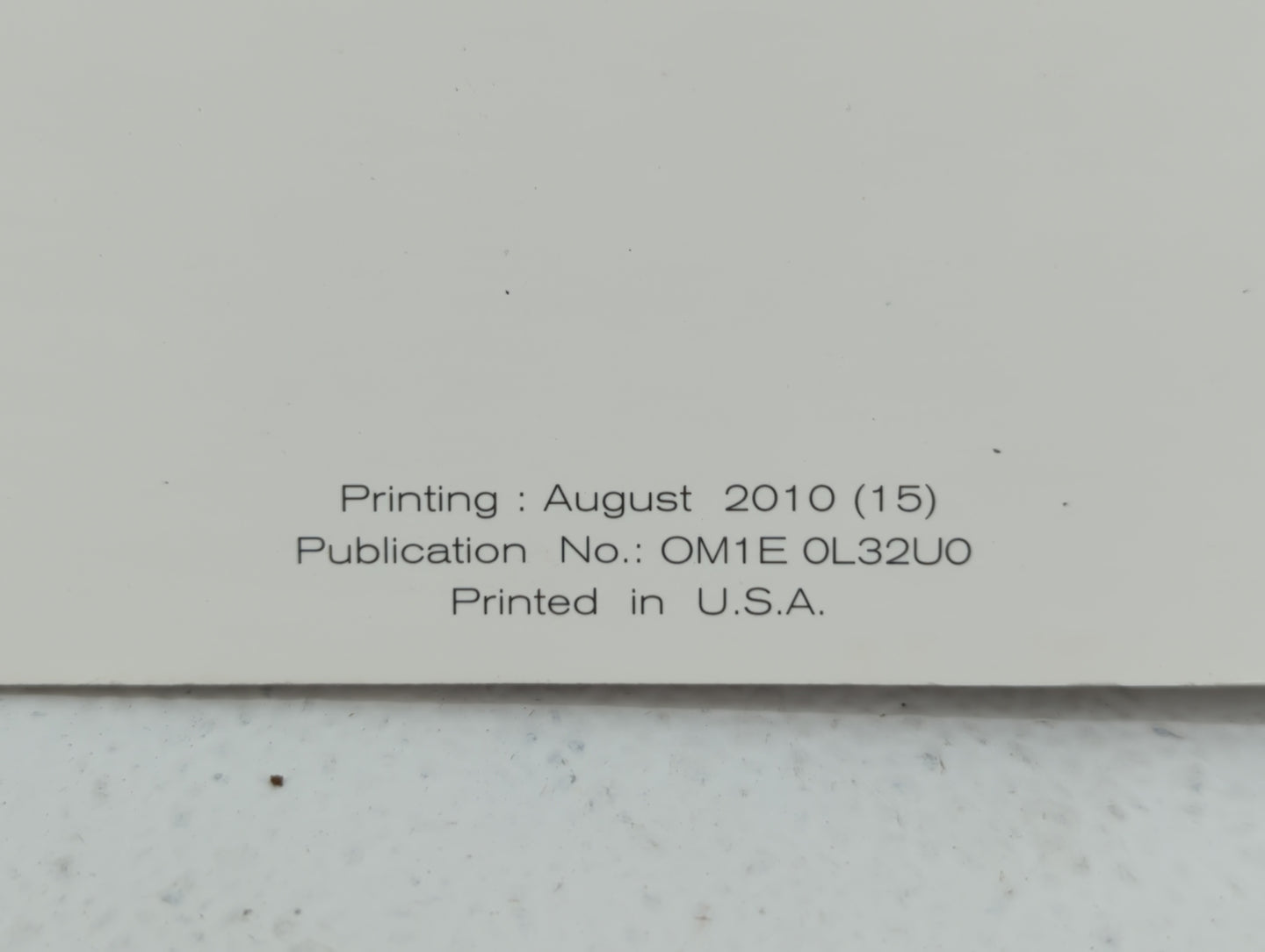 2011 Nissan Altima Owners Manual Book Guide P/N:OM1E-0L32U0 OEM Used Auto Parts - Oemusedautoparts1.com