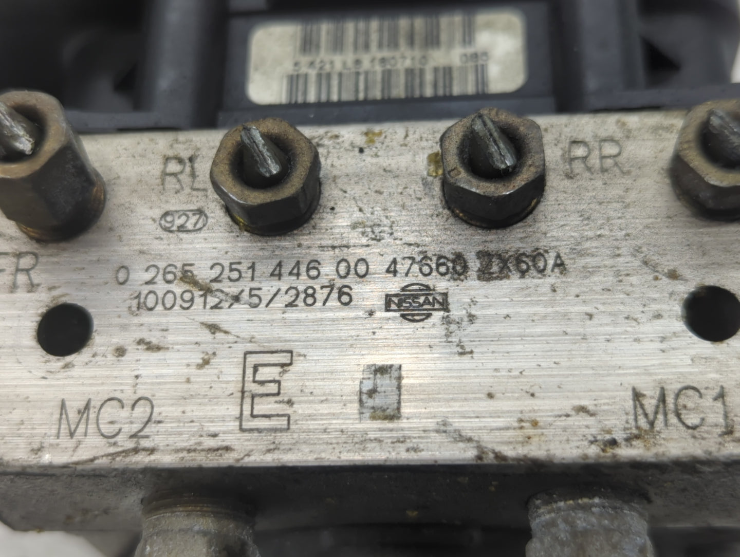 2011-2012 Nissan Altima ABS Pump Control Module Replacement P/N:47660 2X60A 0 265 251 446 00 Fits Fits 2011 2012 OEM Used Au