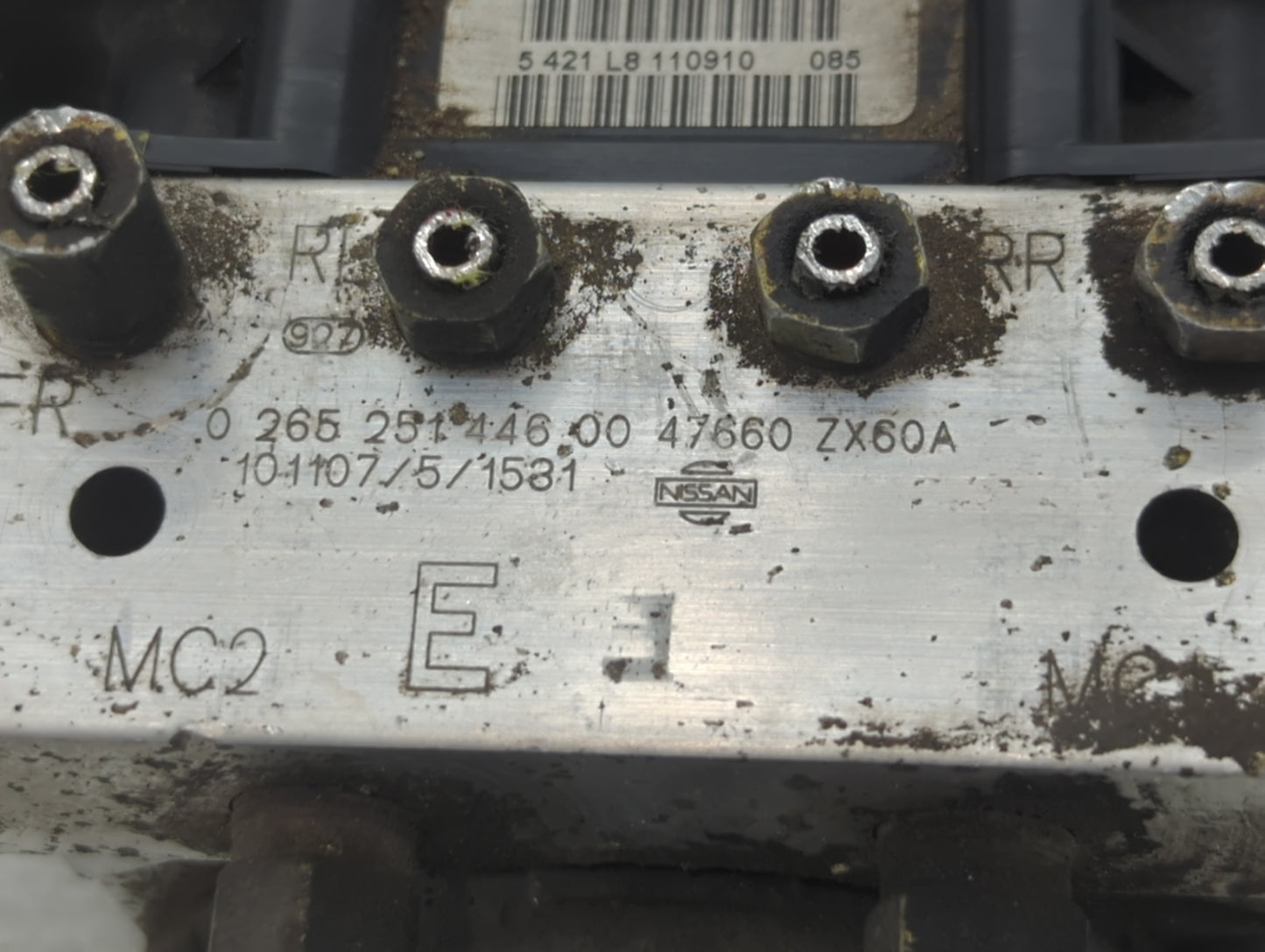 2011-2013 Nissan Altima ABS Pump Control Module Replacement P/N:47660 ZX60A 0 265 251 446 00 Fits Fits 2011 2012 2013 OEM Us