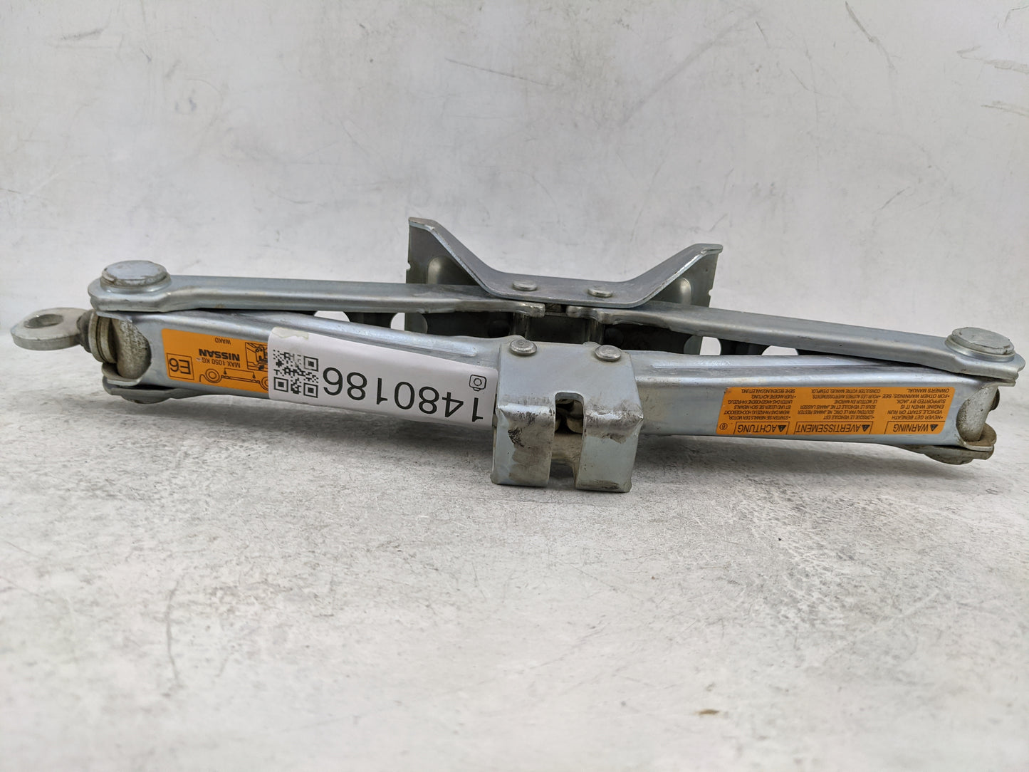 2011 Nissan Juke Spare Scissor Car Jack 1480186 - Oemusedautoparts1.com