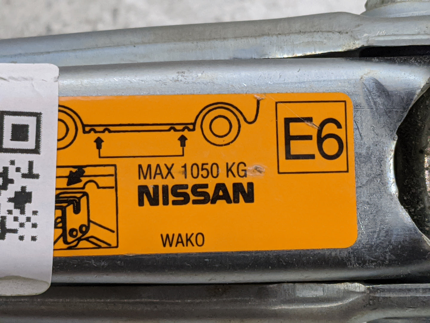 2011 Nissan Juke Spare Scissor Car Jack 1480186 - Oemusedautoparts1.com