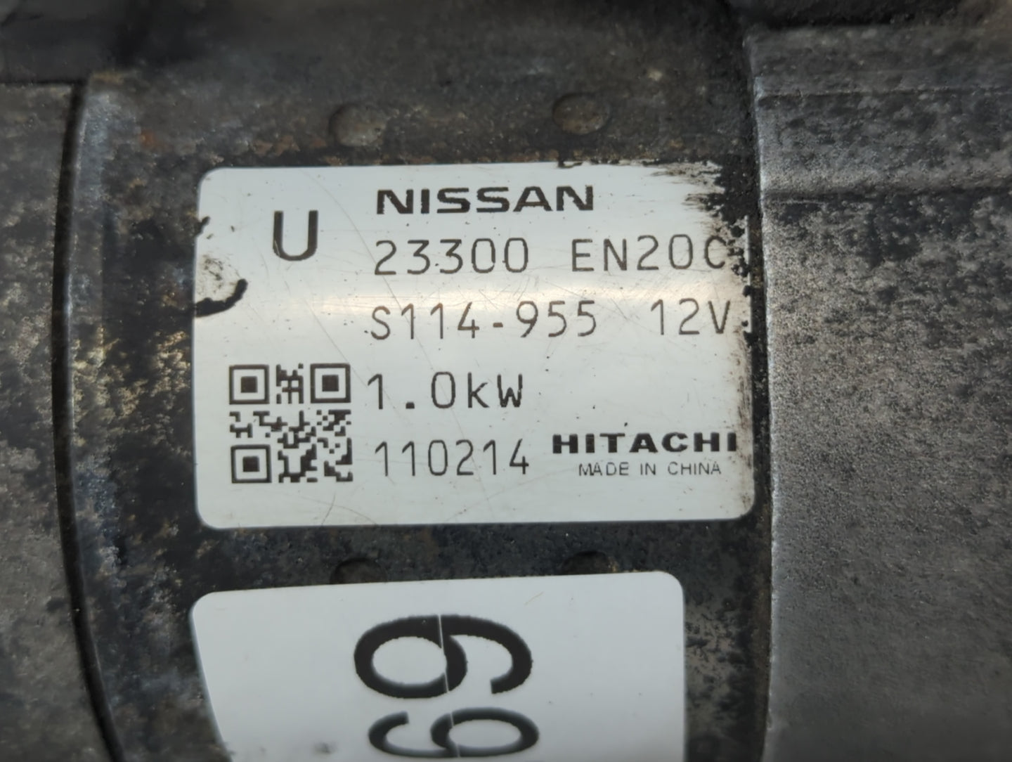 2011-2013 Nissan Juke Car Starter Motor Solenoid OEM P/N:S114-955 12V 23300 EN200 Fits Fits 2010 2011 2012 2013 OEM Used Aut